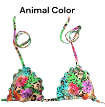 Load image into Gallery viewer, ZOEW RUFFLE TOP SWIMWEAR