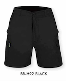 Load image into Gallery viewer, Black shorts with a visible brand logo on a black background