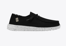 Load image into Gallery viewer, Black shoe with speckled sole on a white background