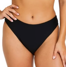 Load image into Gallery viewer, Black bikini bottom worn by a person on a plain background