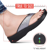 Load image into Gallery viewer, L0312 - CRYSTAL MIST WOMEN'S ORTHOTIC COMFORTABLE FLIP-FLOPS SANDAL