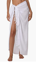 Load image into Gallery viewer, PLAIN SARONG COVER UP WITH COCONUT SHELL
