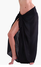 Load image into Gallery viewer, PLAIN SARONG COVER UP WITH COCONUT SHELL