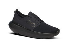 Load image into Gallery viewer, Black athletic shoe on a white background
