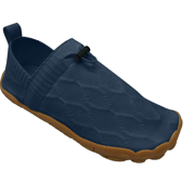 Load image into Gallery viewer, Blue slip-on shoe with brown sole on a white background
