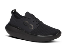 Load image into Gallery viewer, Black athletic shoe on a white background
