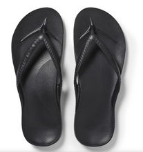 Load image into Gallery viewer, Pair of black sandals on a white background
