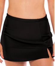 Load image into Gallery viewer, Black skirt worn by a person on a white background
