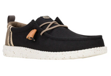 Load image into Gallery viewer, Black casual shoe with white sole on a white background
