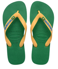 Load image into Gallery viewer, 8110850 MEN'S BRAZIL LOGO FLIP FLOPS
