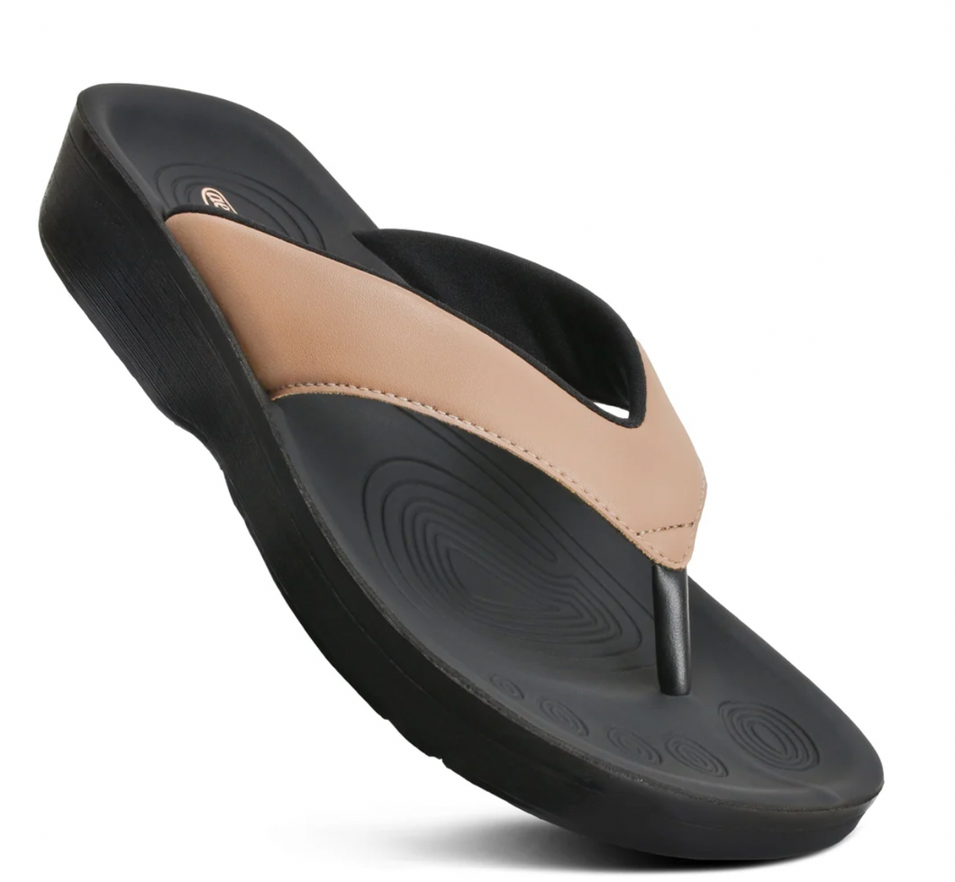 L0337-  Flumen Arch Support Flip Flops Sandals
