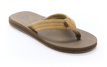 Load image into Gallery viewer, Brown sandal with a visible brand logo on a white background
