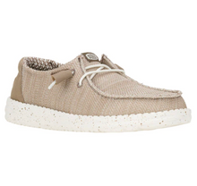 Load image into Gallery viewer, Beige casual shoe with white sole on a white background
