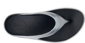 1411 - Women's OOmega OOlala Stacked Sandal - Basalt