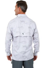 Load image into Gallery viewer, Man wearing a light gray camouflage jacket on a white background
