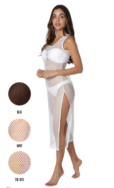 NC220 FISHNET DRESS