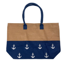 Load image into Gallery viewer, B817 - BEACH BAG WITH ANCHORS
