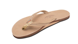 The Madison – Single Layer Arch Support with a Braid on a 1/2" Narrow Rolled Strap - Flip Flop Zone