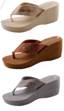 Load image into Gallery viewer, FF325-2 WOMEN&#39;S WADGE FLIP FLOPS
