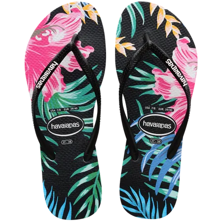 4147875 - SLIM FLORAL PALM SANDAL